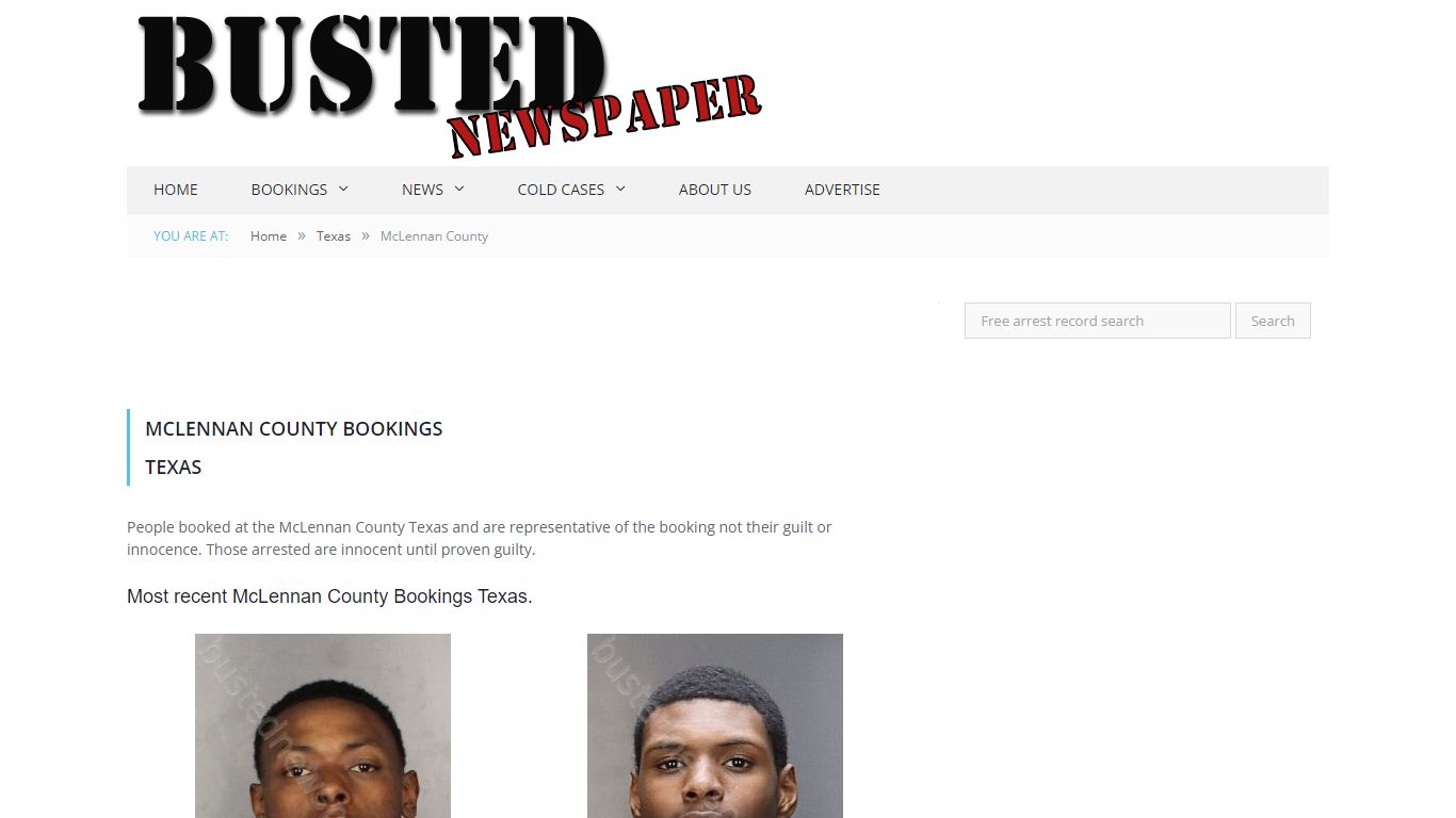 McLennan County, TX Mugshots - BUSTEDNEWSPAPER.COM